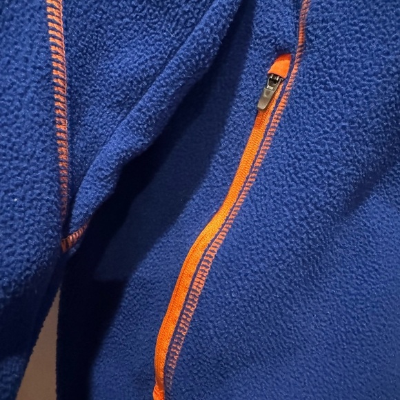 ANTIGUA 1/4 Zip Fleece Size XL Royal Blue & Orange Golf Pullover Pocke… - Picture 5 of 17